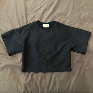 3.1 Philip Lim Navy Crop Too